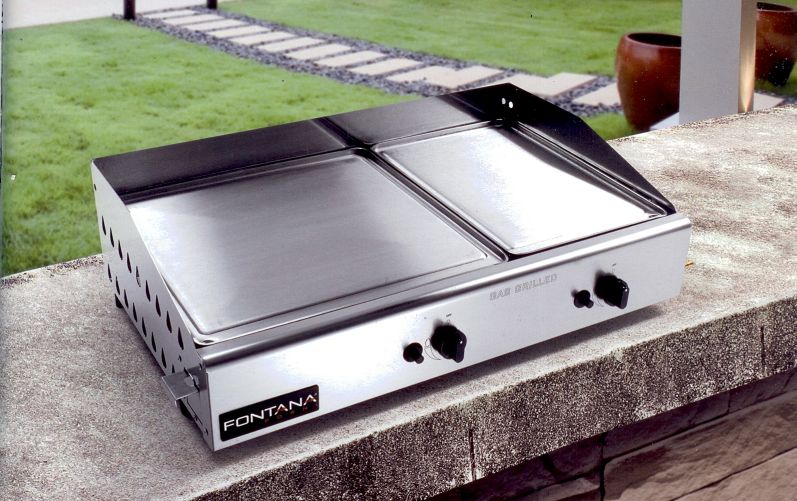 BARBECUE A GAS A PIETRA LAVICA DA APPOGGIO MOD. S2 ACC. INOX [barb_s2_app]  - 1.850,00 € : Fratelli Vagnoni Store!, Per Arredare. Con Stile.