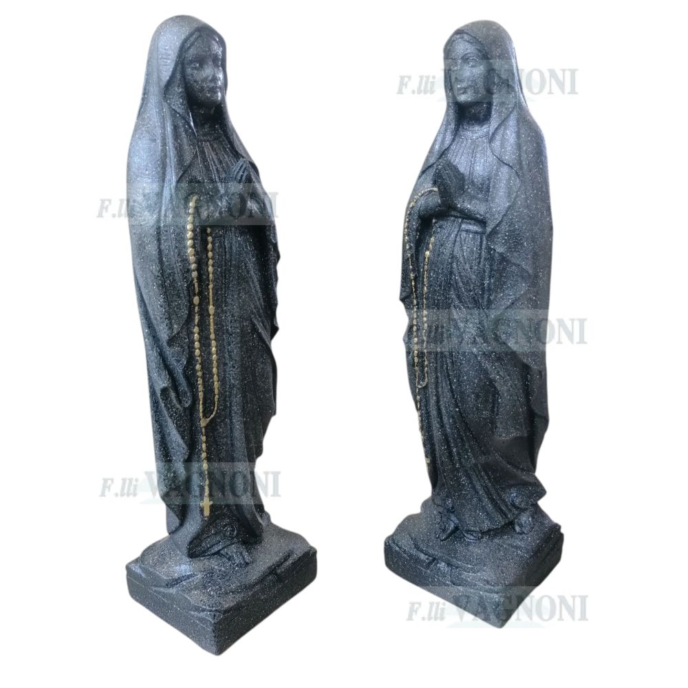 STATUA MADONNA DI LOURDES IN CEMENTO TIPO GRANITO CM. 50 STATUA MADONNA DI LOURDES IN CEMENTO TIPO GRANITO CM. 50